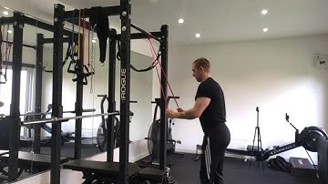 Loop resistance band tricep push down