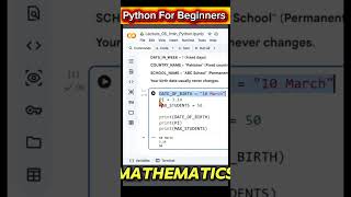 Learn Python Constants with Real Life Examples