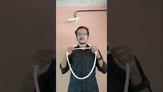 Revealed Magic Trick | Rope Through Neck Challenge 💯👍 #shorts #magic #viralshorts