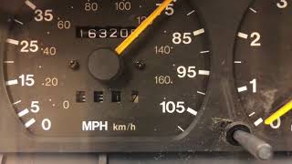 Suzuki Sidekick Geo Tracker Speedo test.
