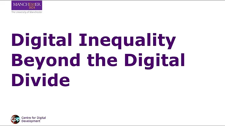 Digital Inequality Beyond the Digital Divide