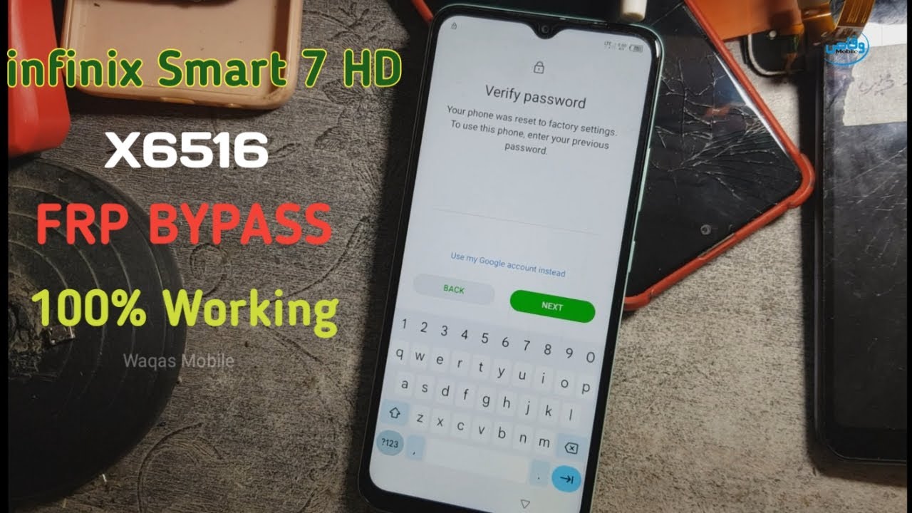 How to Bypass Frp Google Account lock infinix Smart 7 HD x6516