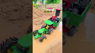 jondeer 4x4 loading swaraj 855 in mud 💪💪 #video #like #subscribe 🙏