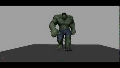 Hulk Walk Cycle Animation