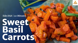 Easy Sweet Basil Carrots | Steamed Vegan Side Dish in 20 Minutes | Isha Recipes