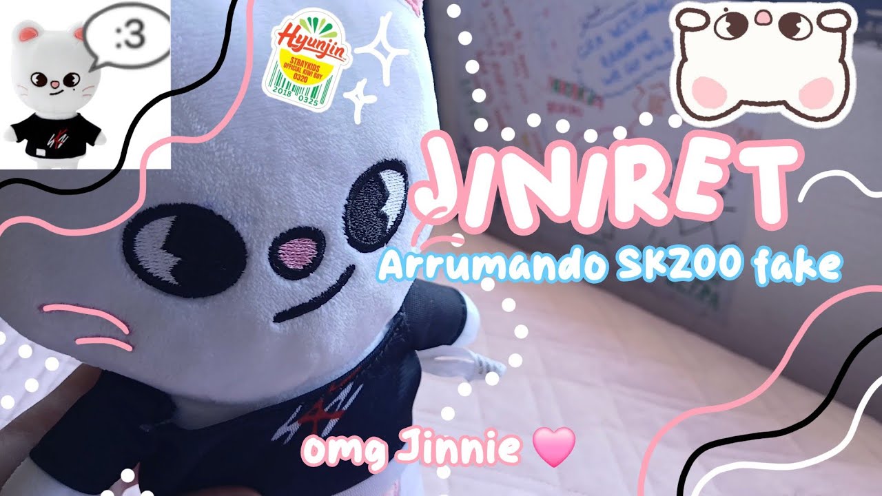 JINIRET - Arrumando SKZOO fake + LEEBIT unboxing 🩷🐰