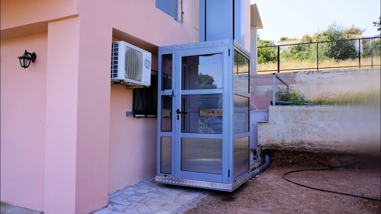 Ανελκυστήρας Αναβατόριο - εξωτερικό ασανσέρ KLEEMANN VERTIPLAT με θάλαμο by NEXTLEVEL