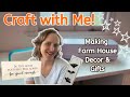 🎨 Cricut Crafting & Chat | Farmhouse Sign, Bookmark & Key Ring DIY ✂️