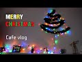 🎄365일 쉬는 날 없는 카페 브이로그 |  딸기티라미수, 딸기라떼, 크리스마스 준비🎅 cafe vlog