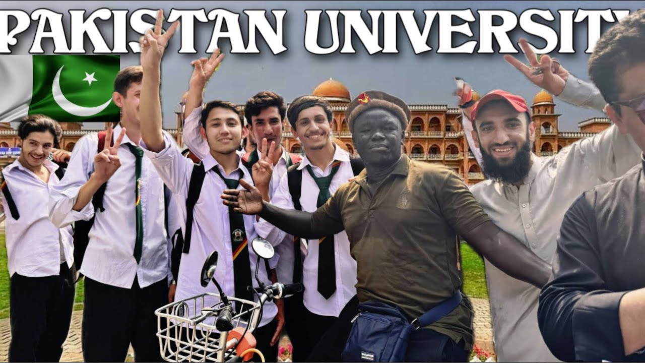 PAKISTAN STUDENTS SHOW ME AROUND THEIR UNIVERSITY IN PESHAWAR 🇵🇰 (I Test Them English).