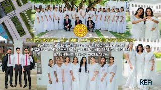 Faculty of Management studies &amp; Commerce - Bachelor of Commerce (General) External Degree 2021 Batch