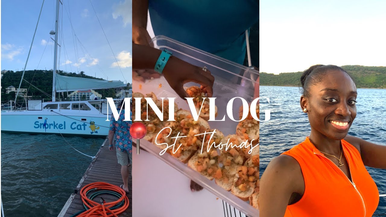 TRAVEL VLOG: Margaritaville Champagne Sunset Catamaran Ride | St. Thomas