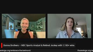 Interview with former Jockey Donna Brothers about Embrace the Belmont II coming to Saratoga June 3!