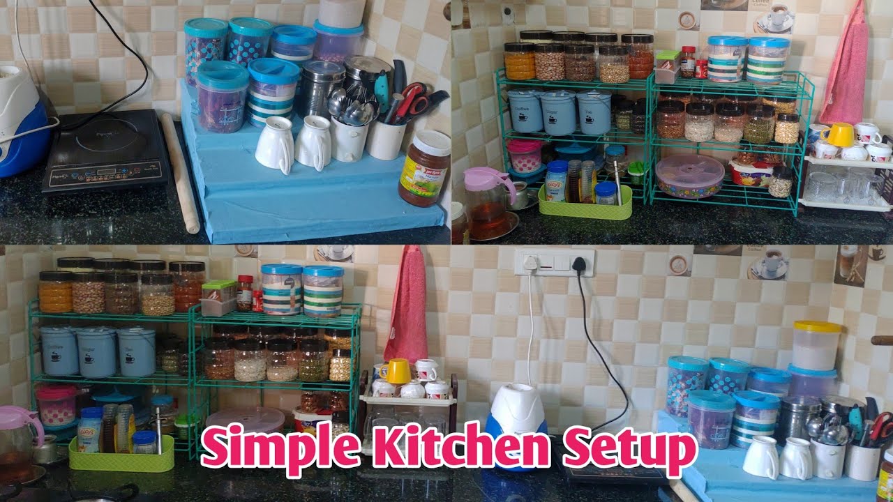 ಸಿಂಪಲ್ ಅಡುಗೆ ಮನೆ ಸೆಟಪ್ Simple Kitchen Setup Kitchen Organization Small Kitchen tour in