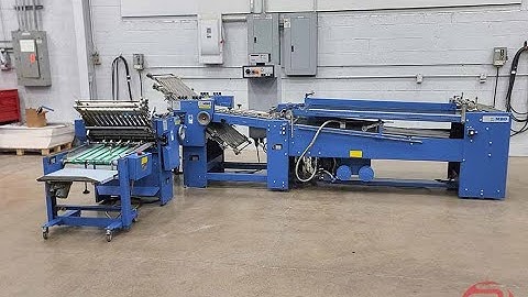 2008 MBO B123 4/4 Continuous Feed Paper Folder w/ 8pg Unit and Mobile Delivery - 110723298003A