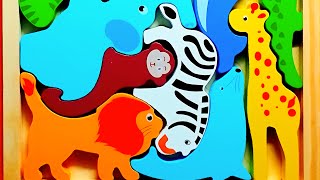 Mosaic puzzle of animals.| Let's try to put the mosaic together. screenshot 2