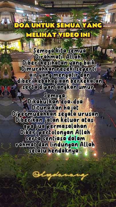 Doa Yang Melihat Video Ini
