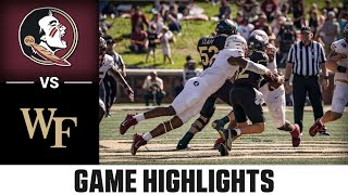 Florida State vs. Wake Forest Game Highlights | 2023 ACC Football