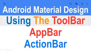 3: Android ToolBar Tutorial Slidenerd