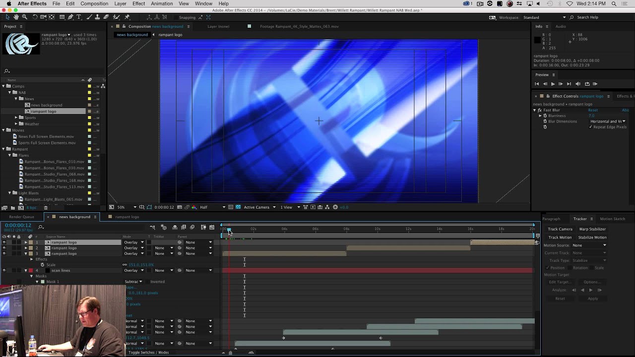 Rampant NAB 2015: Create a News Style Animation with Zaxwerks ...