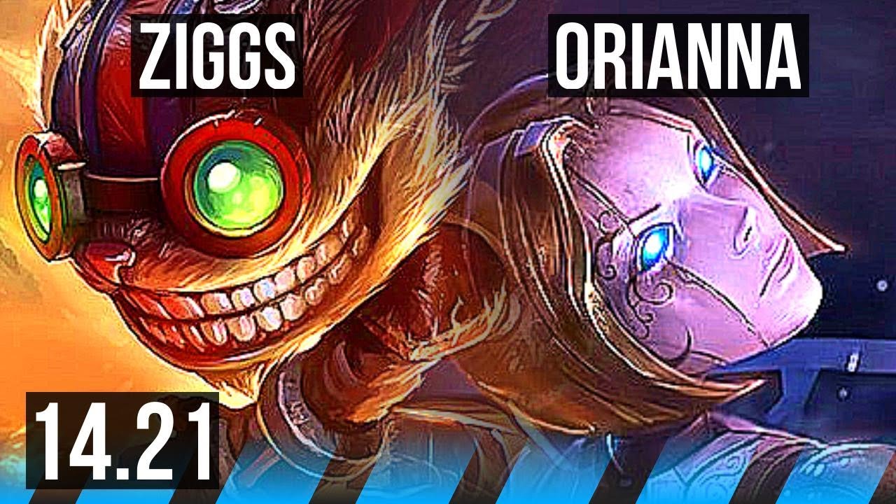 ZIGGS vs ORIANNA (MID) | 8/2/6, 700+ games, Godlike | KR Master | 14.21