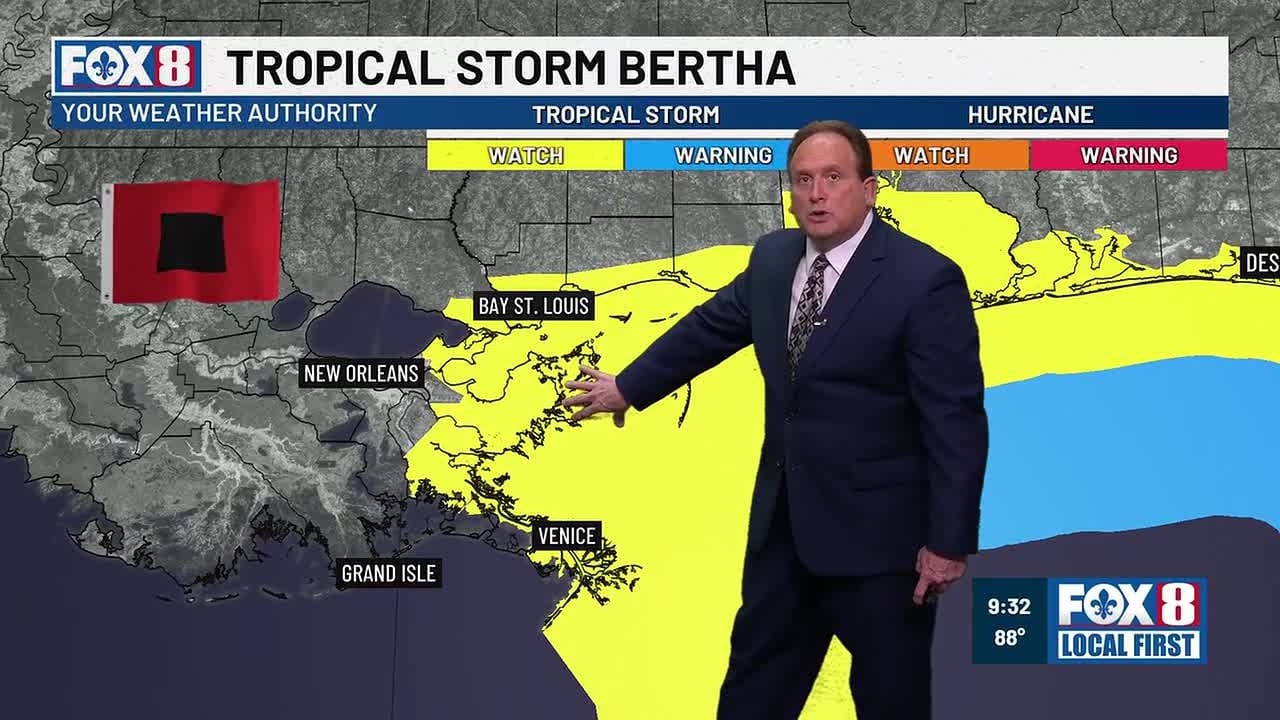 Tropical Storm Bertha's Track and Impact Assessment