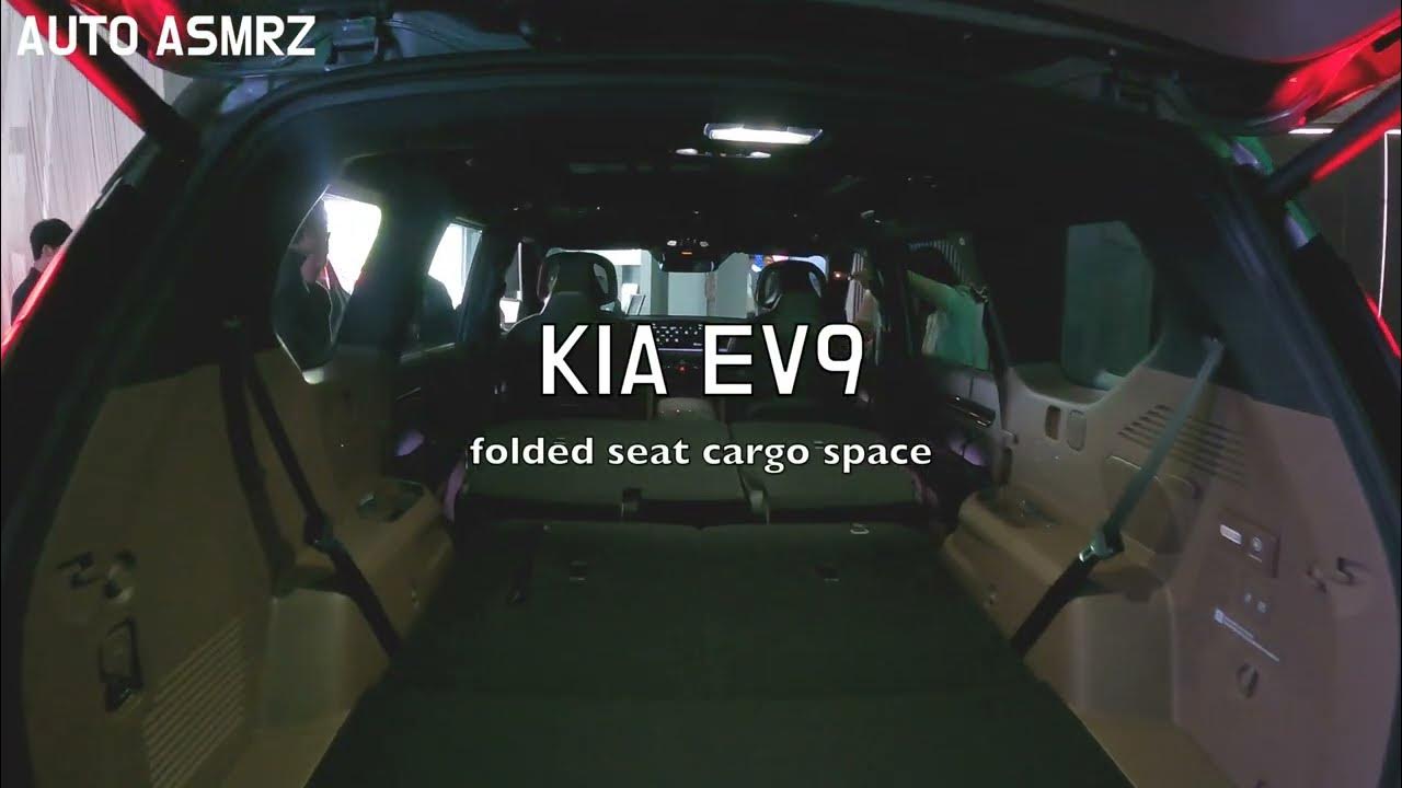 2024 KIA EV9 , the cargo space with fully folded seats YouTube