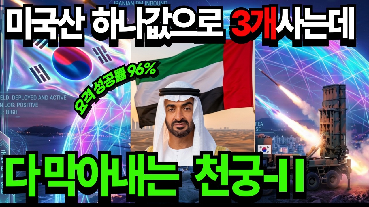 천궁-II 엄청난 해외반응, 천궁2 실전 요격율 96% 미국산 하나값으로 3개사는데 다막아내는 천궁2  #이란전쟁 #에픽퓨리