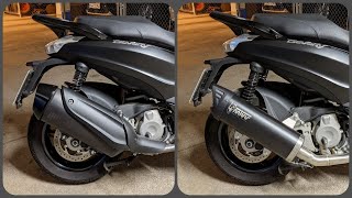 MIVV Exhaust / Auspuff - Beverly 350 - 2019 - Original vs. MIVV MOVE