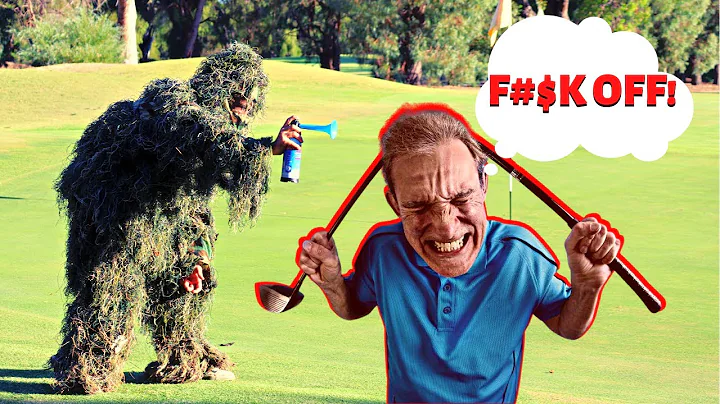 AIRHORN PRANK ON GOLFERS