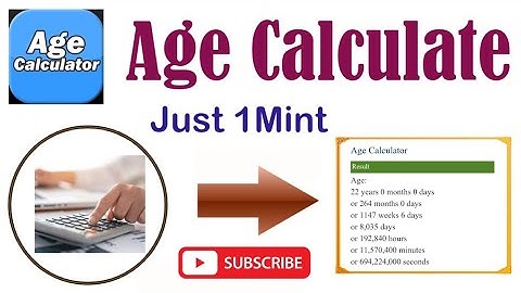 Age Calculator | How to Calculate Age Online | Age Check by Date of Birth