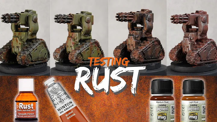 How to paint Rust and weathering for miniatures in 3 different ways