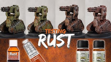 How to paint Rust and weathering for miniatures in 3 different ways