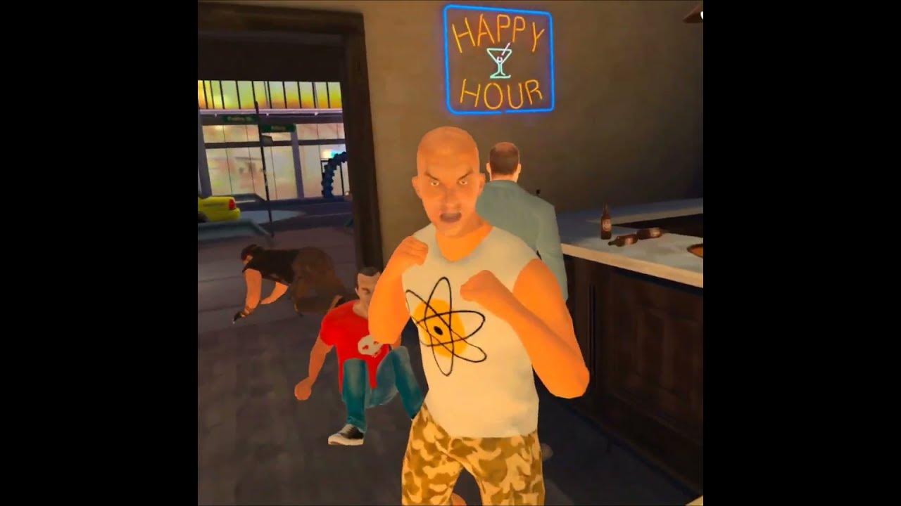 Oculus quest 2 gorn. Vr драки. Кот джем симулятор бара. Драка в баре игра. Vr драки.