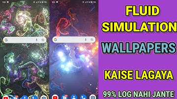 Fluid Simulation Wallpaper | Make Your Homescreen Amazing | Swipe Water Simulation Wallpaper App
