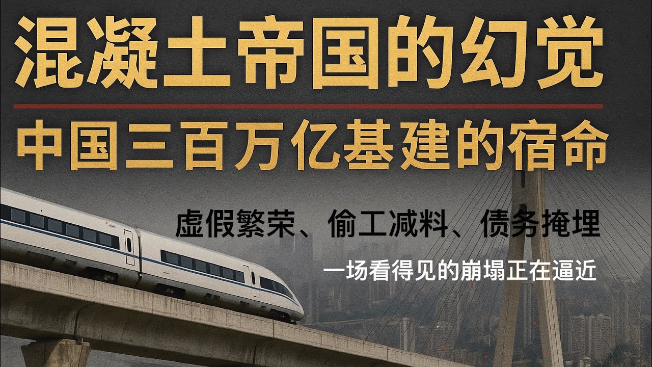混凝土帝国的幻觉:中国三百万亿基建的宿命,虚假繁荣、偷工减料、债务掩埋——一场看得见的崩塌正在逼近 - YouTube