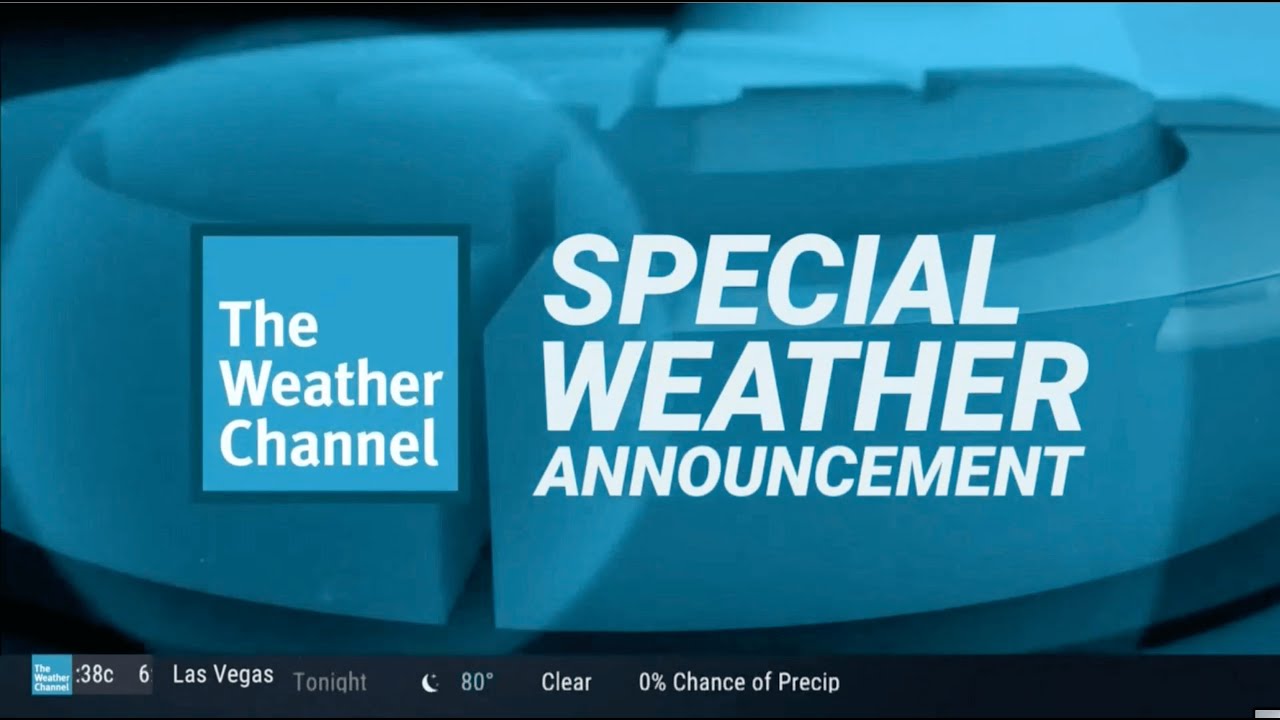 The Weather Channel Special Weather Announcement ("Rain On Me" by