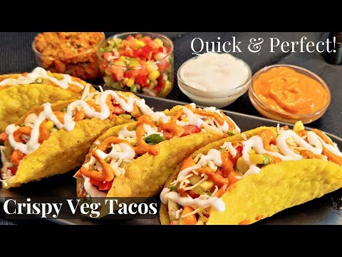 Veg Mexican Tacos with Harissa Sauce