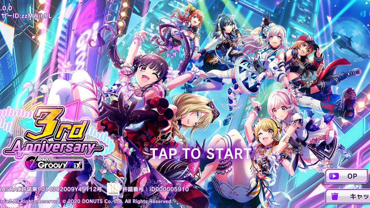 D4DJ Groovy Mix JP v.5.0.0 - 3rd Anniversary (My First Login