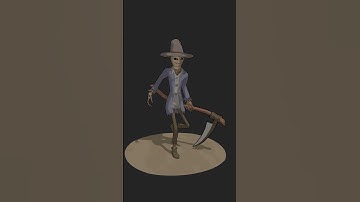 Scarecrow Shading Steps in Blender