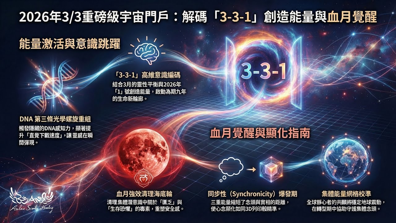 【3月3日】重磅級宇宙能量門戶，伴隨月全食的紅色『血月』能量，將決定你未來9年的新生命輪廓，你準備好了嗎！？