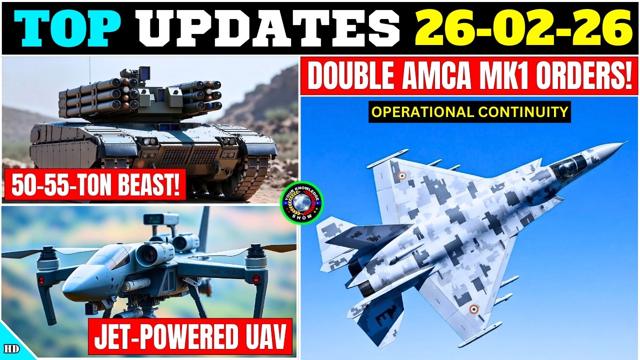 TOP Defence Updates | Double AMCA Mk1 Orders! | 50–55-Ton Beast! | Jet-Powered UAV