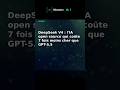 DeepSeek V4 : l'IA open source qui coûte 7 fois moins cher que GPT-5.5 #Shorts