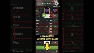 CHAOS CHESS! 🔥♟️Ugly game. Crazy swings.But a WIN is a WIN 😤👑Pressure makes champions. #chess #games