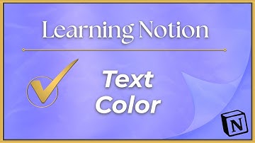 Notion Basics: Text Color