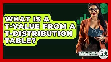 What Is A T-value From A T-Distribution Table? - The Friendly Statistician