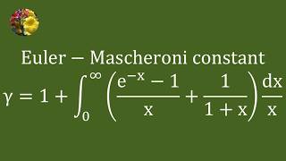 Deriving the Euler–Mascheroni Constant Using Frullani’s Integral & Properties of the Gamma Function