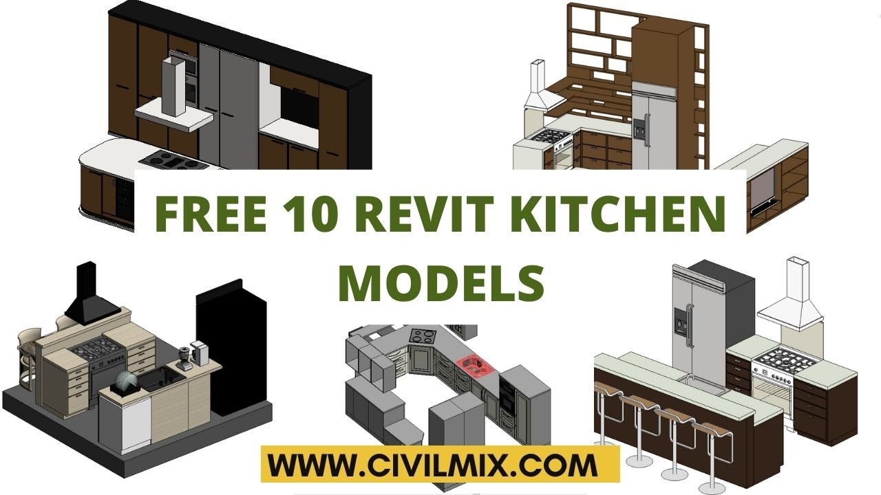 Download 10 revit kitchen models and families for free youtube
