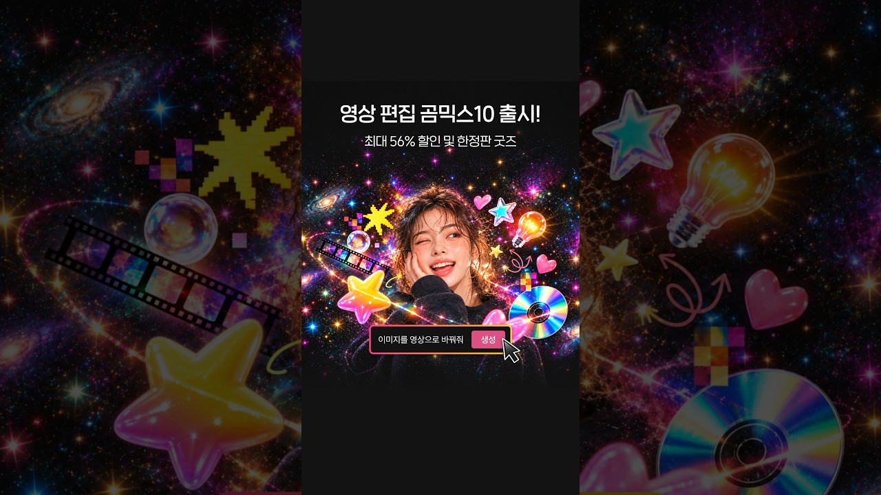 ✨영상 편집 프로그램 곰믹스10이 출시되었습니다✨