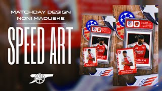🌶 | Noni Madueke Matchday Poster // PicsArt Speed Art Tutorial Sports Graphic Design